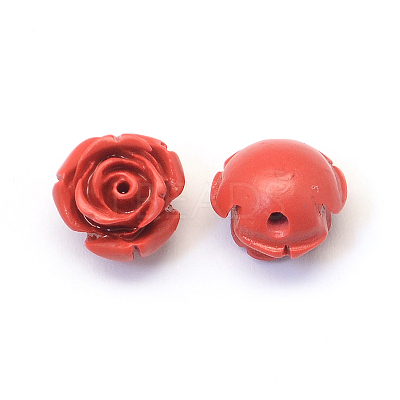Flower Cinnabar Beads CARL-Q003-07-1