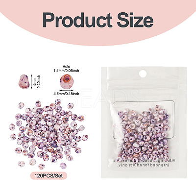 Picasso Glass Seed Beads SEED-TADJ0001-05I-1