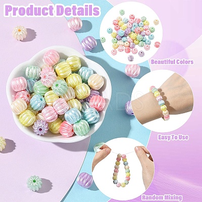 100G Imitation Pearl Acrylic Beads OACR-YW0003-84-1
