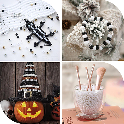 800Pcs 4 Colors Plastic Beads Sets KY-SP0001-24A-1