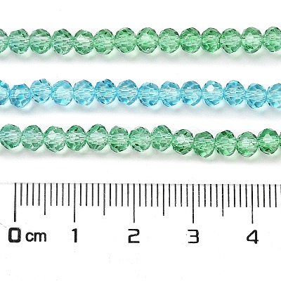 Transparent Painted Glass Beads Strands X1-DGLA-A034-T3mm-A17-1