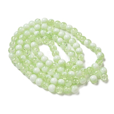Crackle Glass Beads X1-GLAA-U001-8mm-09-1