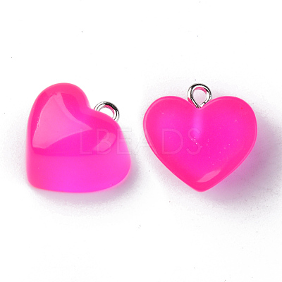 Transparent Resin Pendants RESI-R429-30E-1