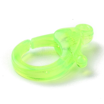 Transparent Plastic Lobster CLaw Clasps KY-H005-A07-1