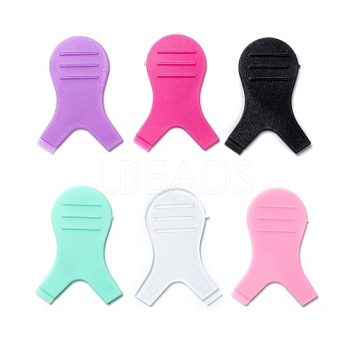 60 Pcs 6 Colors Silicone Y Shape Eyelash Brush MRMJ-OC0002-49-1