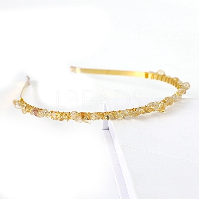 Natural Citrine Hair Bands PW-WGC1C33-15-1