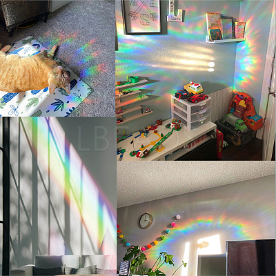 Waterproof PVC Colored Laser Stained Window Film Adhesive Stickers DIY-WH0256-020-1