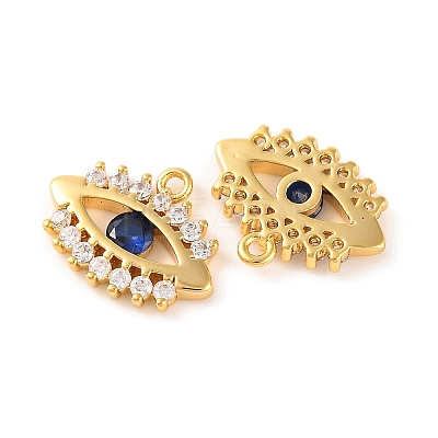 Brass Micro Pave Cubic Zirconia Pendants KK-U017-08C-G-1
