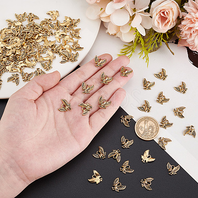 100Pcs Tibetan Style Alloy Pendants TIBEP-AR0001-17AG-1