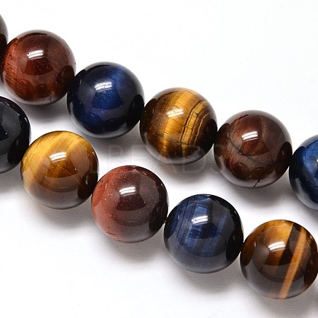 Natural Tiger Eye Beads Strands G-F173-14-4mm-1