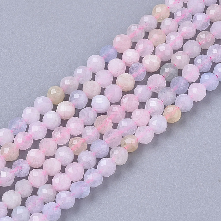 Natural Morganite Beads Strands G-S361-3mm-021-1