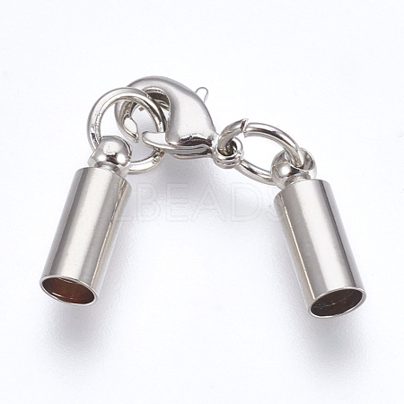 Brass Lobster Claw Clasps KK-F758-02P-1