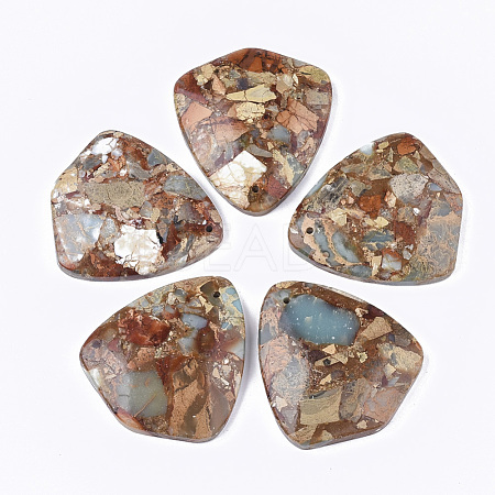 Synthetic Aqua Terra Jasper Pendants G-S329-038-1