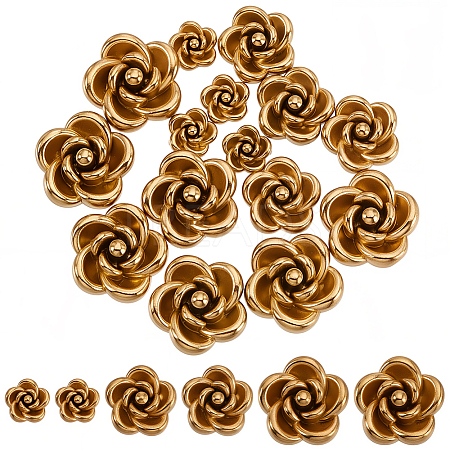 30Pcs 3 Styles 304 Stainless Steel Beads STAS-PA0001-02-1