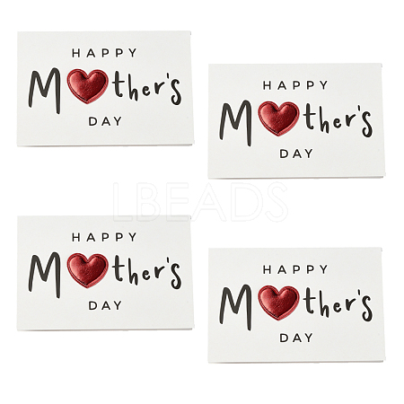 4Pcs Kraft Paper Greeting Cards AJEW-FS0001-30D-1