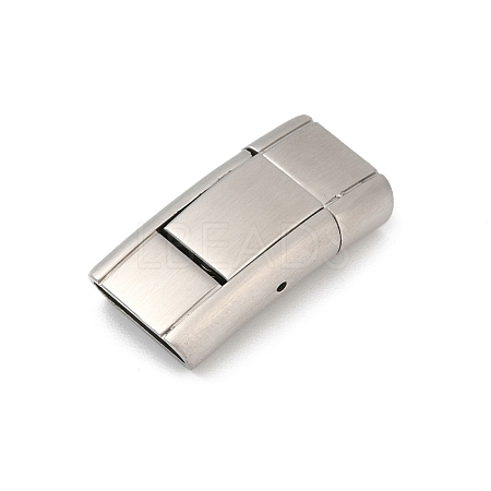 304 Stainless Steel Snap Lock Clasps STAS-U055-02C-P-1