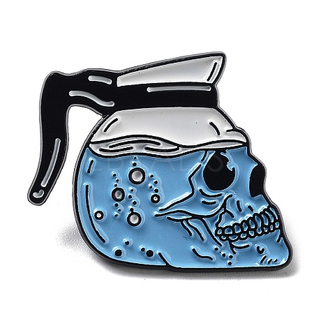 Halloween Skull Enamel Pins JEWB-H014-03EB-01-1