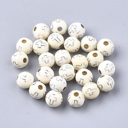 Plating Acrylic Beads X-PACR-Q113-10M-1