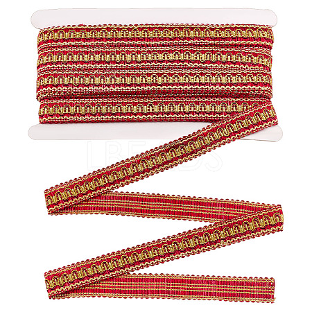 Polyester Braided Wavy Ribbons OCOR-WH0112-017C-1