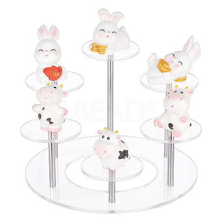 6-Tier Acrylic Action Figure Display Risers ODIS-WH0030-53-1