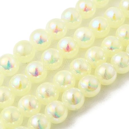 Plating Natural Selenite Beads Strands G-G120-A01-03-04-1