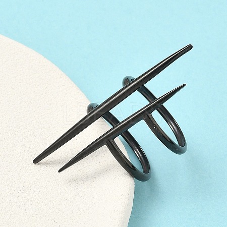 304 Stainless Steel Cuff Open Rings LS-RJEW-D338-02G-EB-1
