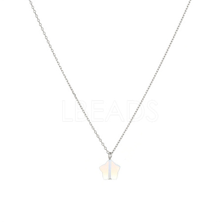 Stainless Steel Cable Chain Necklace QL5593-5-1