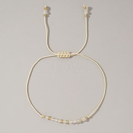 Natural Birthstone Braided Bead Bracelets for Women VA8051-6-1