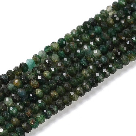 Natural Fuchsite Beads Strands G-G139-B13-01-1