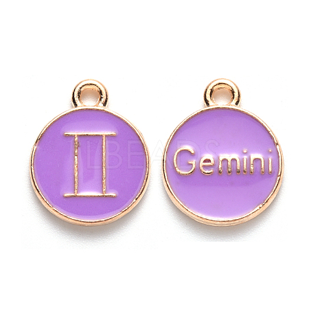 Alloy Enamel Pendants ENAM-S124-01B-01I-1