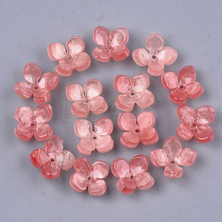 Cellulose Acetate(Resin) Bead Caps KK-S161-02C-1