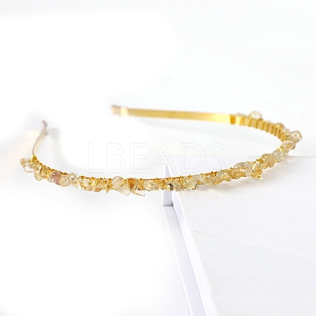 Natural Citrine Hair Bands PW-WGC1C33-15-1