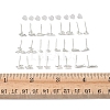 2 Pairs Alloy Stud Earrings for Women EJEW-FS0001-27K-5