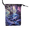 Rectangle Canvas Cloth Jewelry Pouches DARK-PW0001-144D-1