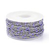 304 Stainless Steel Enamel Curb Chains CHS-P013-01P-06-3