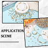 1200Pcs 6 Styles CCB Plastic Spacer Beads CCB-PA0001-09-5