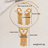 Elegant Zinc Alloy Hollow Heart Tassel Jewelry Set for Women HX7925-5