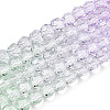 Transparent Glass Beads Strands X-GLAA-E036-07V-2