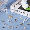 40Pcs 10 Colors Tibetan Style Alloy Pendants FIND-SC0010-73-4