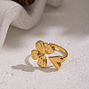 304 Stainless Steel Cuff Open Rings for Women JX0804-6