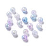 Two Tone Opaque Acrylic Beads SACR-P024-01A-W10-1