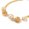 Brass Link Bracelets for Women BJEW-P342-11G-2