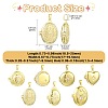 7Pcs 7 Styles Brass Micro Pave Clear Cubic Zirconia Locket Pendants KK-CJ0005-71-2