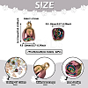 42Pcs 7 Style Electroplate Acrylic Pendants MACR-TA0001-26-4