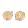 Initial Letter A~Z Alphabet Enamel Charms ENAM-Q437-06-4