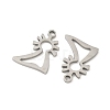 201 Stainless Steel Laser Cut Charms STAS-P428-10P-01-2