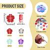 80Pcs 4 Styles Transparent Glass Beads GLAA-TA0003-81-4