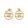 Brass Micro Pave Cubic Zirconia Pendants KK-F919-13G-1