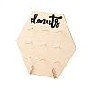 Poplar Wood Donut Rack Supplies Display DJEW-H006-02A-1