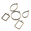 Alloy Open Back Bezel Big Pendants PALLOY-TA0001-26AB-2